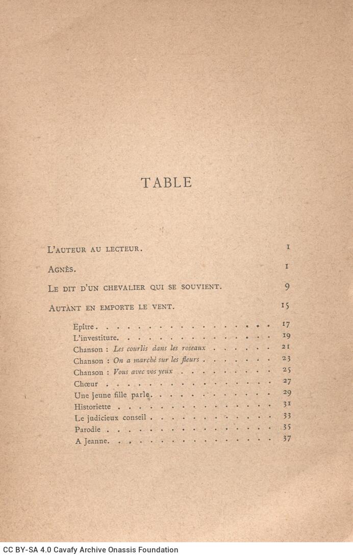 19 x 12 εκ. 6 σ. χ.α. + V σ. + 129 σ. + 3 σ. χ.α., όπου στο εξώφυλλο motto, στο φ. 1 κτητο�